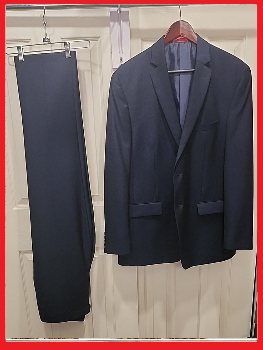 Alfani Slim-Fit Navy Men's Suit Jacket 44R and Trousers 36X30